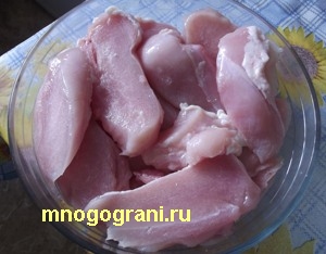 курица в яблочном соке подготовка мяса;фото